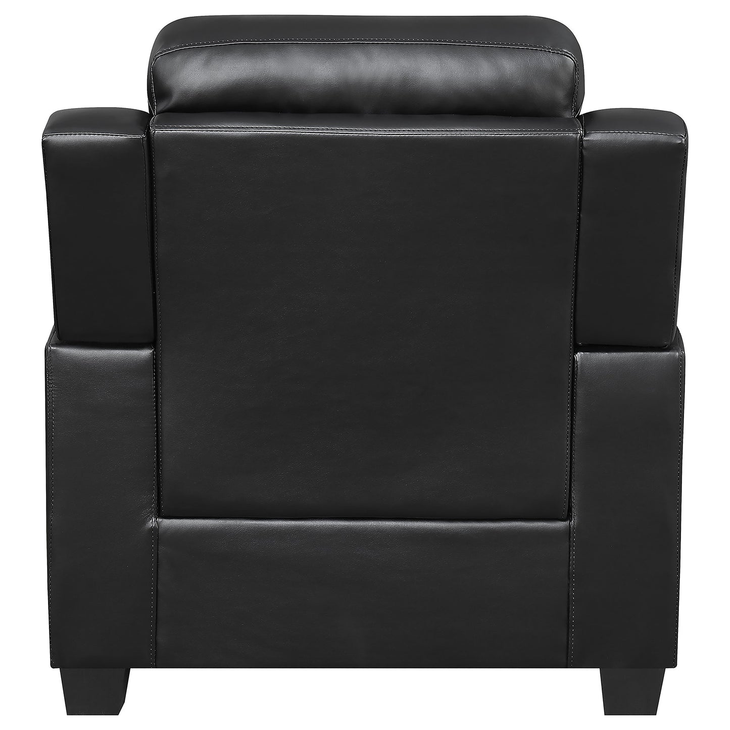 Finley 3-piece Upholstered Padded Arm Tufted Sofa Set Black - Discount Furniture Connection