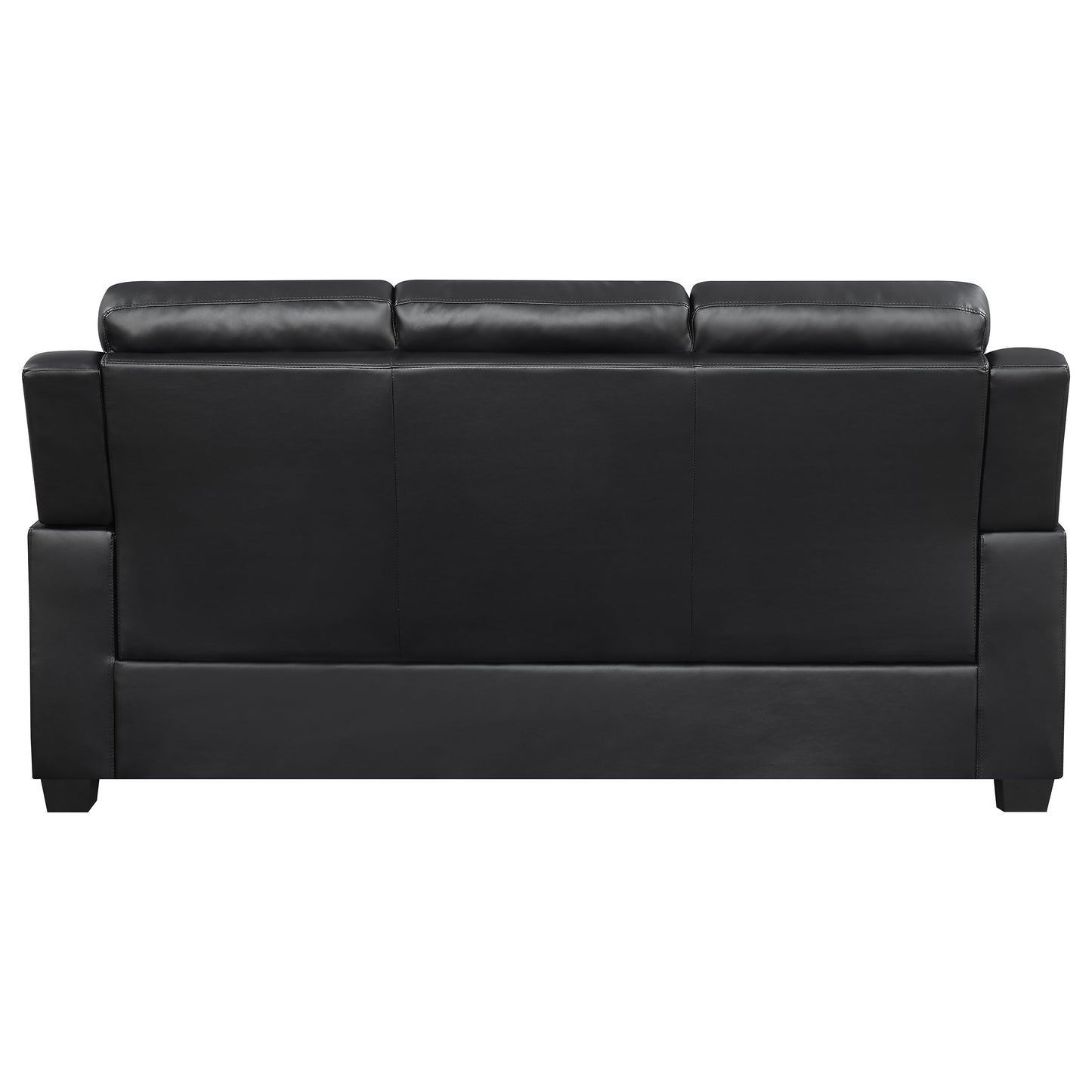 Finley 3-piece Upholstered Padded Arm Tufted Sofa Set Black - Discount Furniture Connection