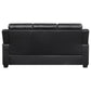 Finley 3-piece Upholstered Padded Arm Tufted Sofa Set Black - Discount Furniture Connection