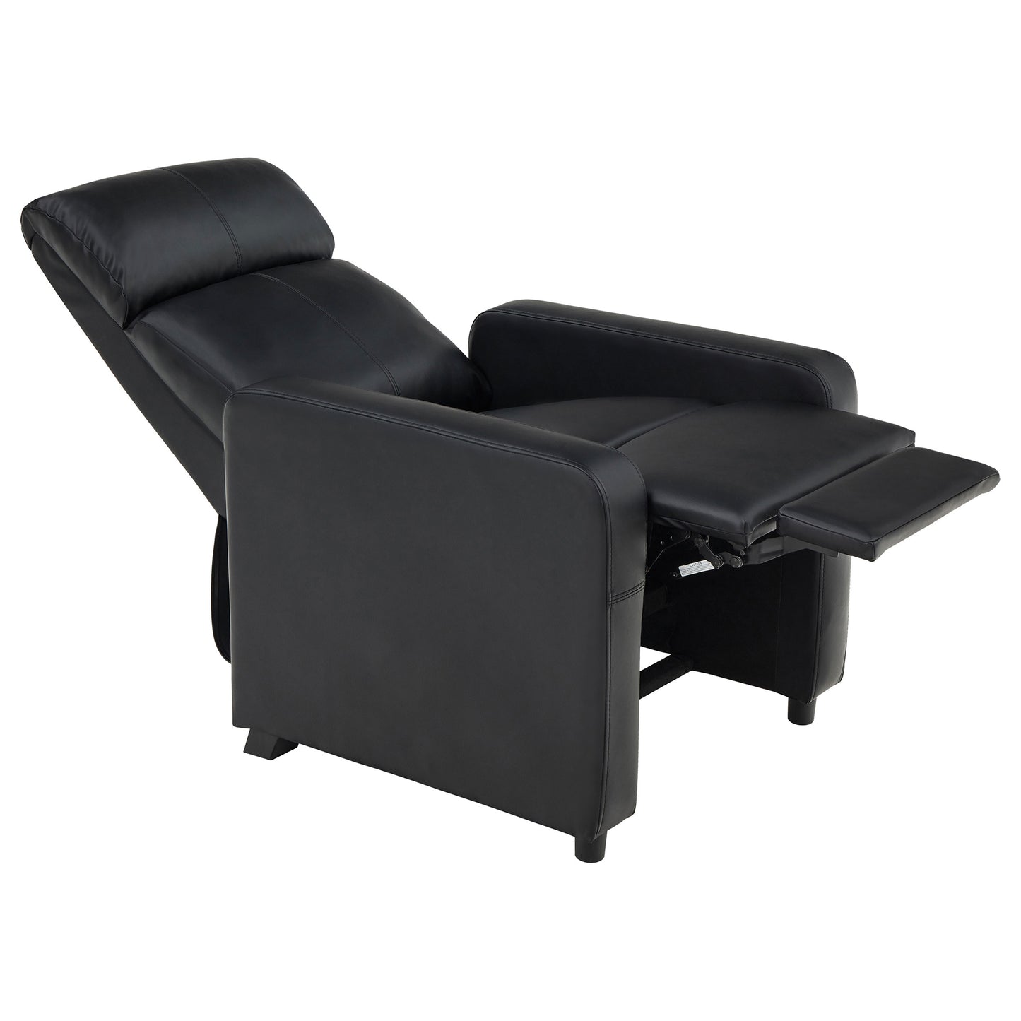 Toohey Upholstered Tufted Recliner Living Room Set Black - Discount Furniture Connection