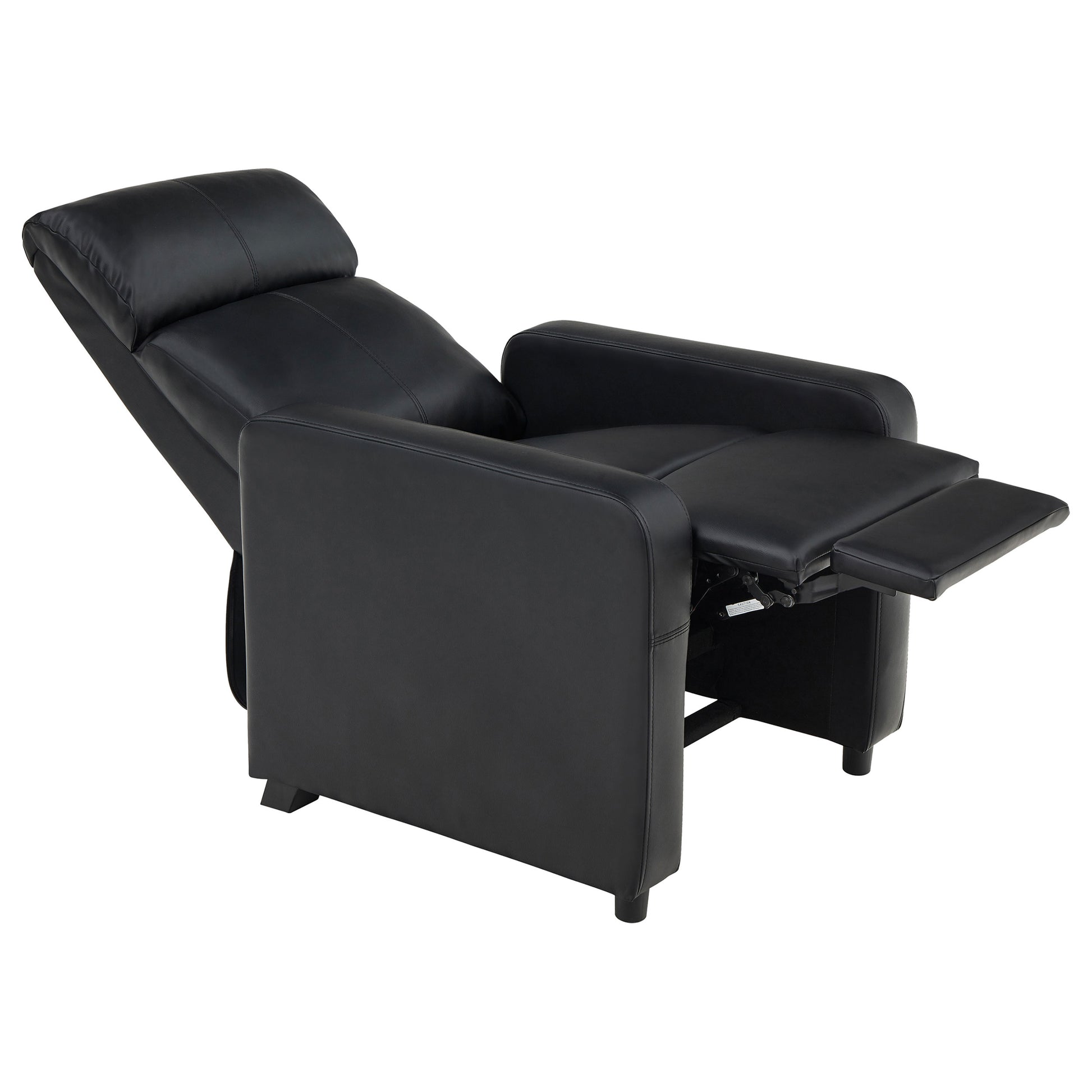 Toohey Upholstered Tufted Recliner Living Room Set Black - Discount Furniture Connection