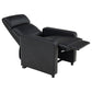 Toohey Upholstered Tufted Recliner Living Room Set Black - Discount Furniture Connection