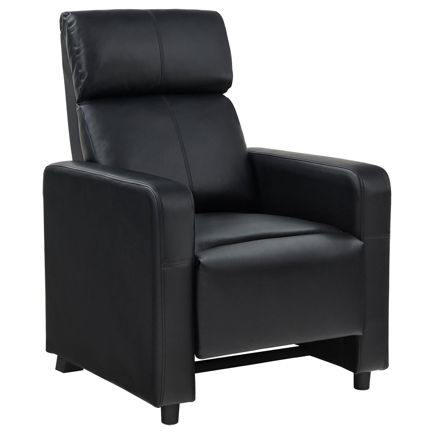 Toohey Upholstered Tufted Recliner Living Room Set Black - Discount Furniture Connection