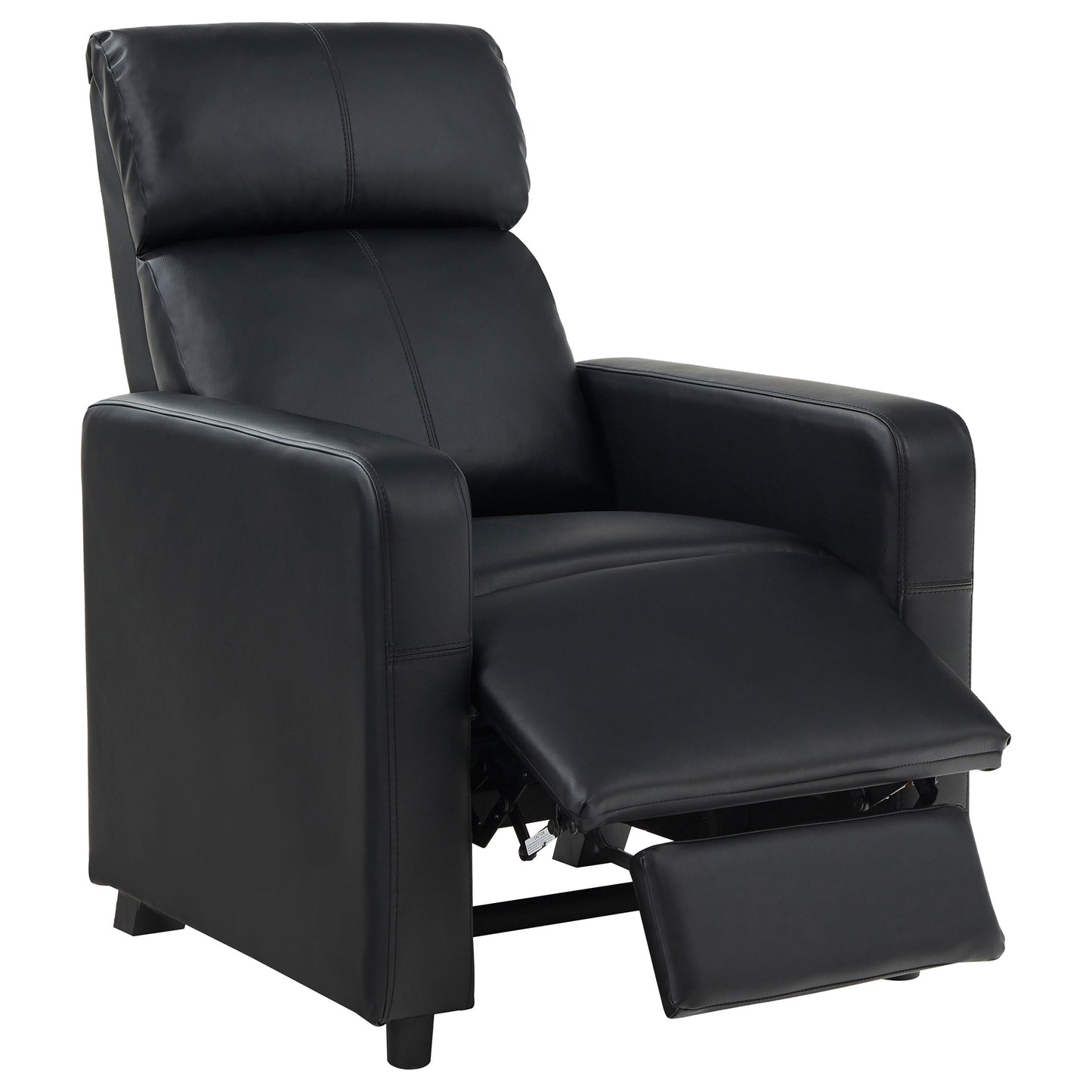 Toohey Upholstered Tufted Recliner Living Room Set Black - Discount Furniture Connection