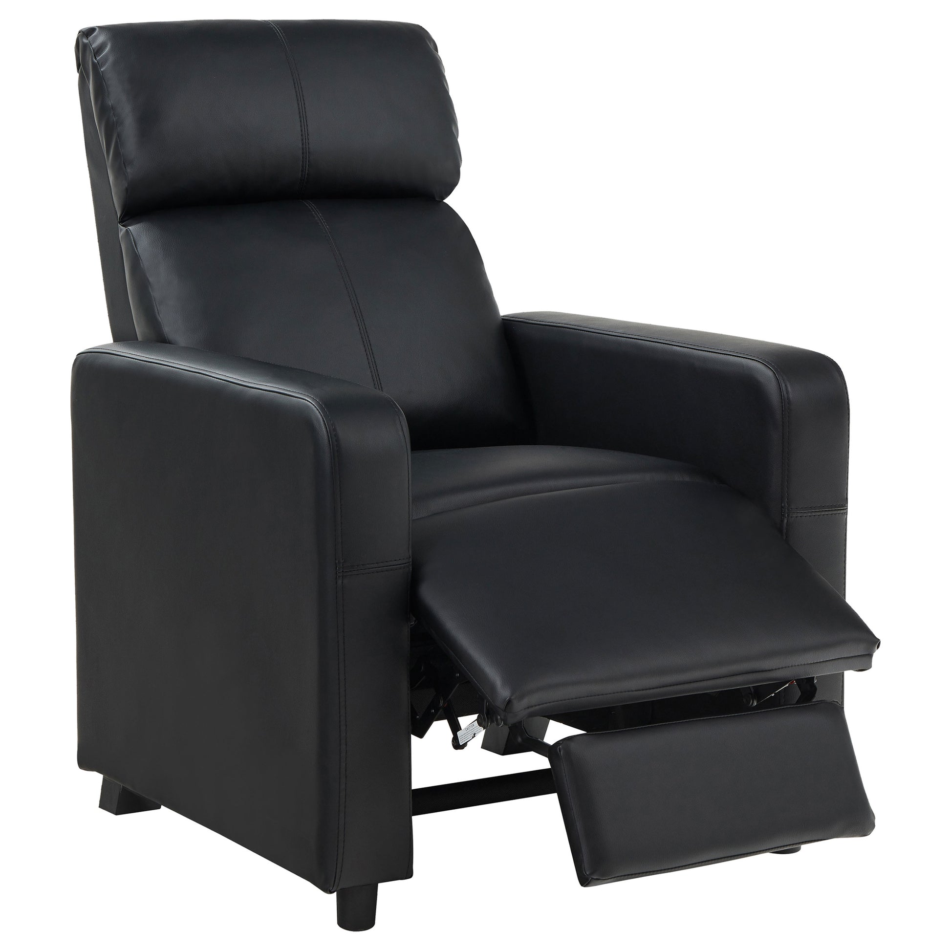 Toohey Upholstered Tufted Recliner Living Room Set Black - Discount Furniture Connection