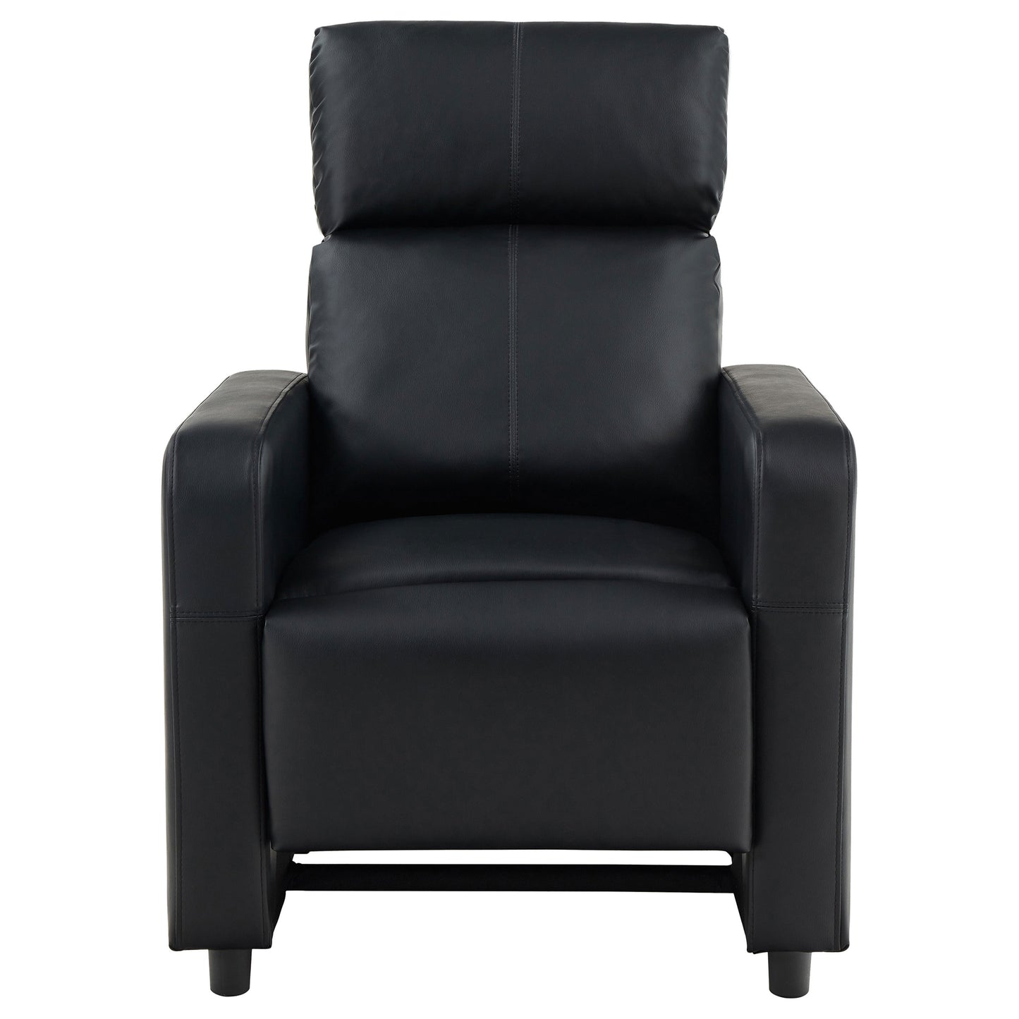 Toohey Upholstered Tufted Recliner Living Room Set Black - Discount Furniture Connection