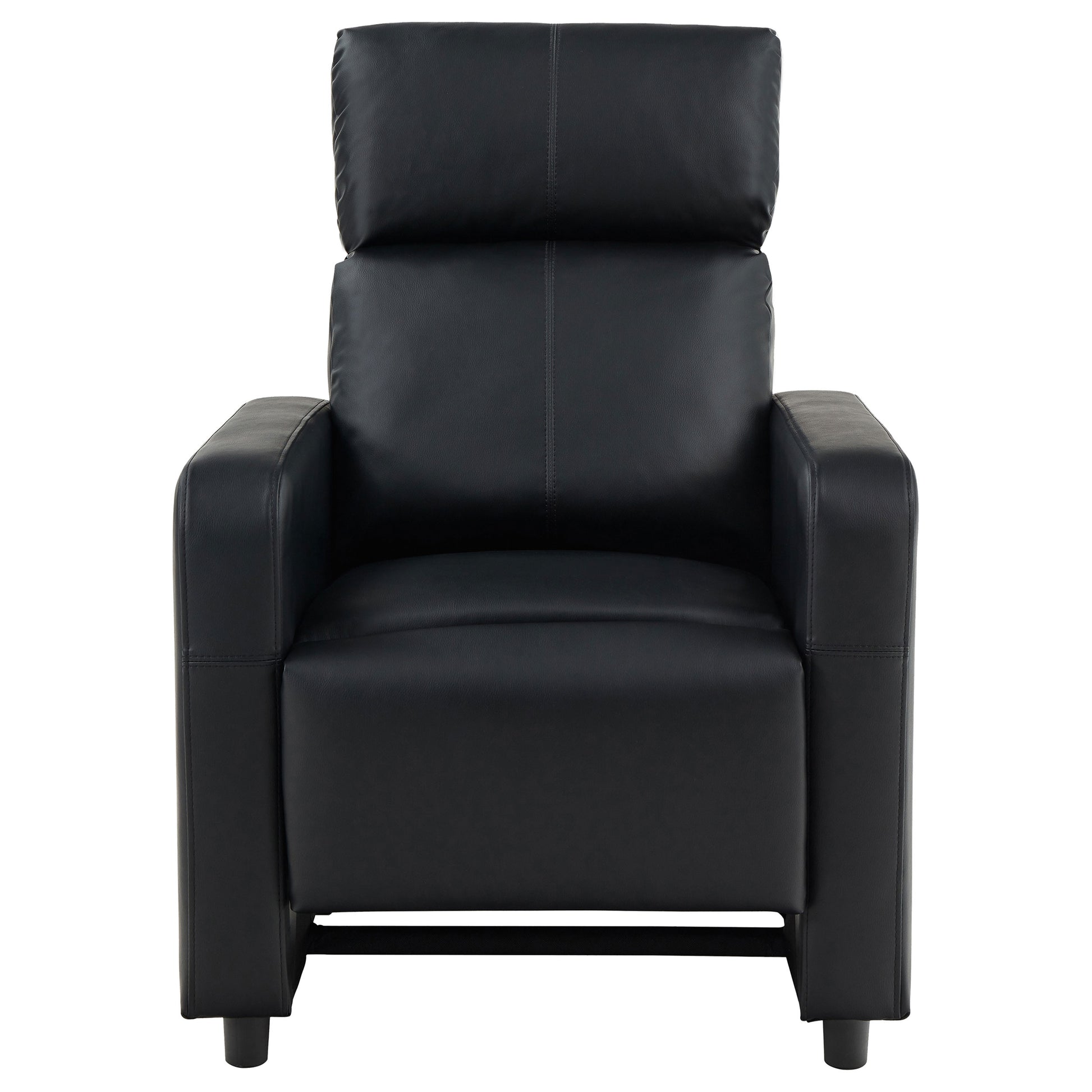 Toohey Upholstered Tufted Recliner Living Room Set Black - Discount Furniture Connection