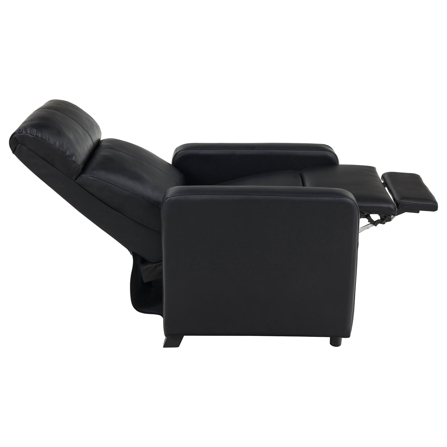 Toohey Upholstered Tufted Recliner Living Room Set Black - Discount Furniture Connection