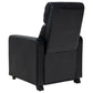 Toohey Upholstered Tufted Recliner Living Room Set Black - Discount Furniture Connection