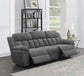 Bahrain Upholstered Power Sofa Charcoal - Discount Furniture Connection