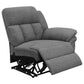 Bahrain Upholstered Motion Loveseat Charcoal - Discount Furniture Connection