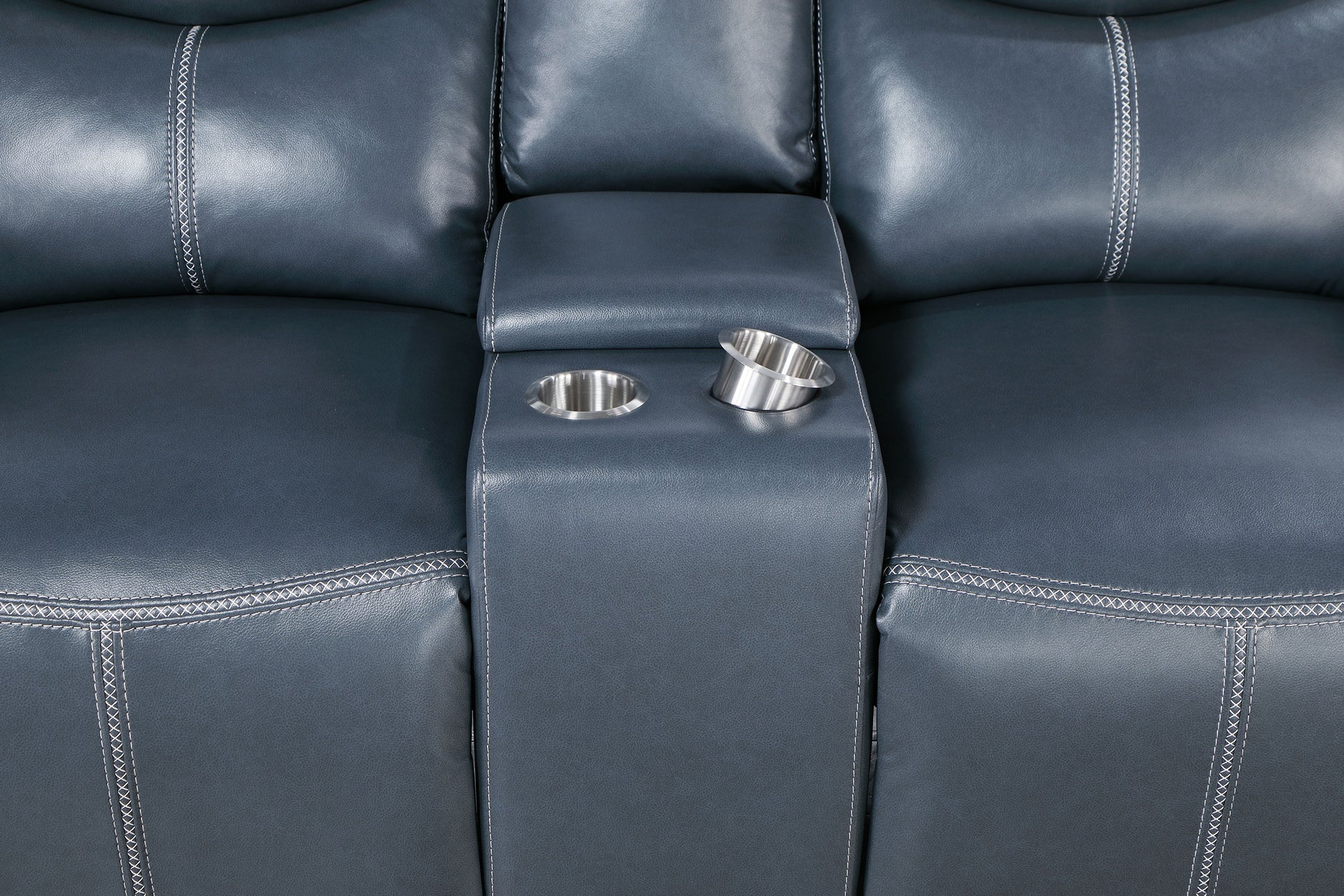 Sloane 3-piece Upholstered Reclining Sofa Set Blue - Discount Furniture Connection