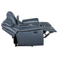 Sloane 3-piece Upholstered Reclining Sofa Set Blue - Discount Furniture Connection