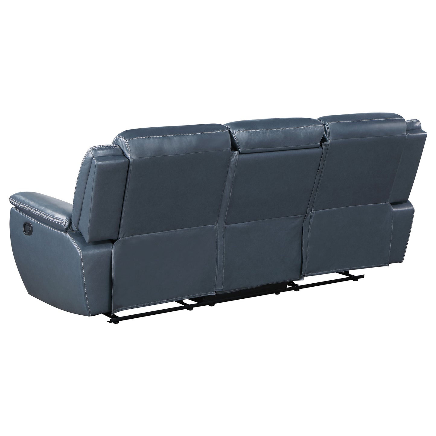 Sloane 3-piece Upholstered Reclining Sofa Set Blue - Discount Furniture Connection