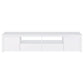 Jude 2-door Engineered Wood 79-inch TV Stand High Gloss White - Discount Furniture Connection