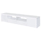 Jude 2-door Engineered Wood 79-inch TV Stand High Gloss White - Discount Furniture Connection