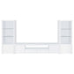 Jude 2-door Engineered Wood 79-inch TV Stand High Gloss White - Discount Furniture Connection