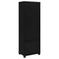 Jupiter 3-shelf Engineered Wood Media Tower Black