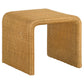 Cahya Square Woven Rattan End Table Natural - Discount Furniture Connection