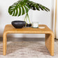Cahya Square Woven Rattan Coffee Table Natural - Discount Furniture Connection