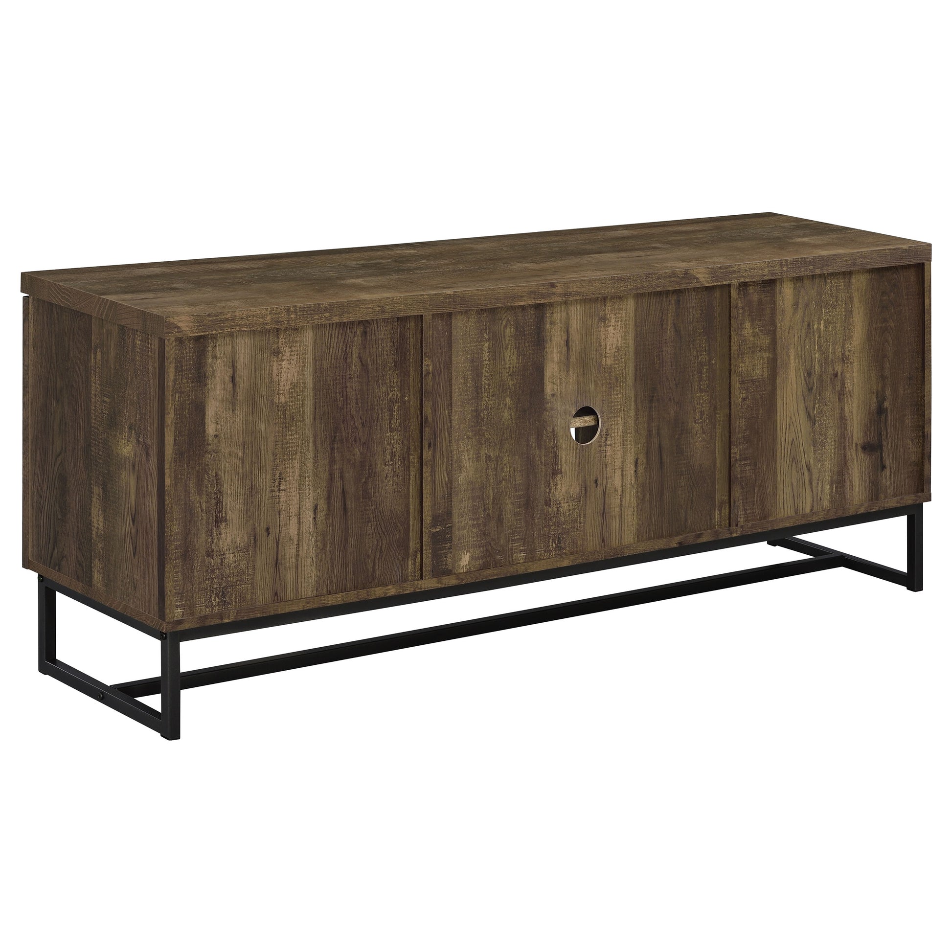 Myles 2-door Engineered Wood 60-inch TV Stand Rustic Oak - Discount Furniture Connection