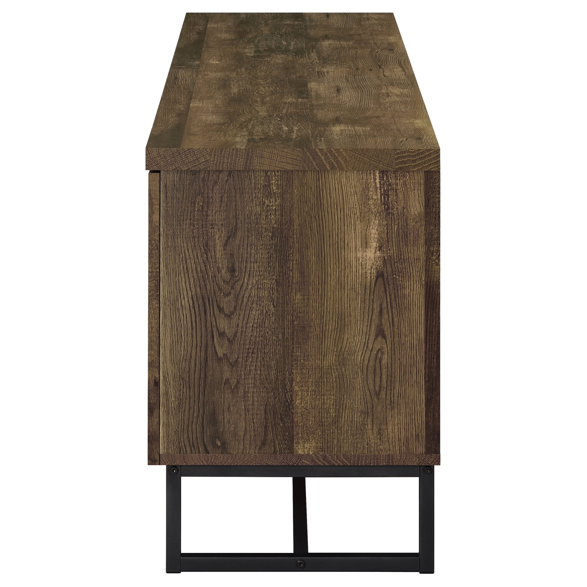 Myles 2-door Engineered Wood 60-inch TV Stand Rustic Oak - Discount Furniture Connection