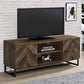 Myles 2-door Engineered Wood 60-inch TV Stand Rustic Oak - Discount Furniture Connection
