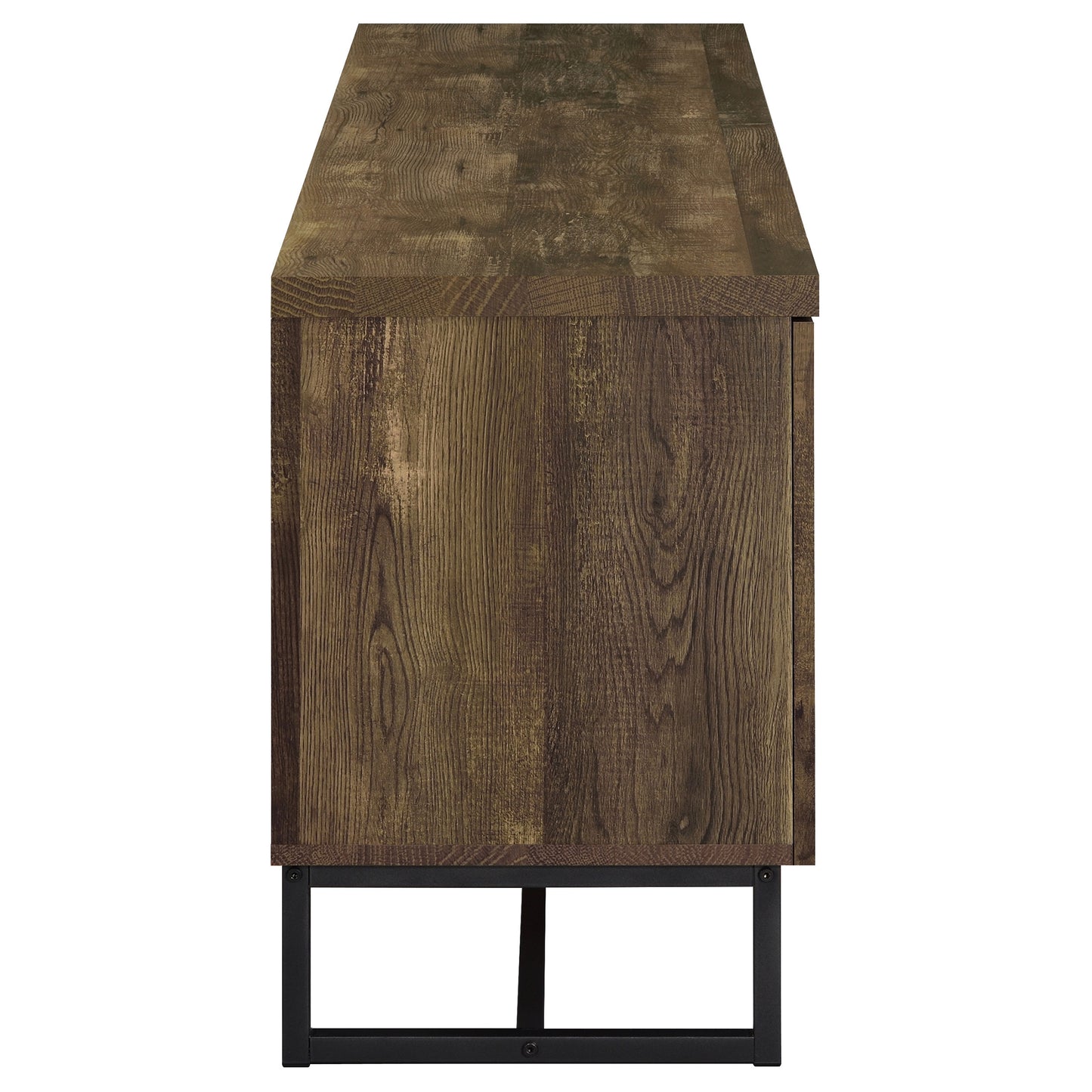 Myles 2-door Engineered Wood 60-inch TV Stand Rustic Oak - Discount Furniture Connection