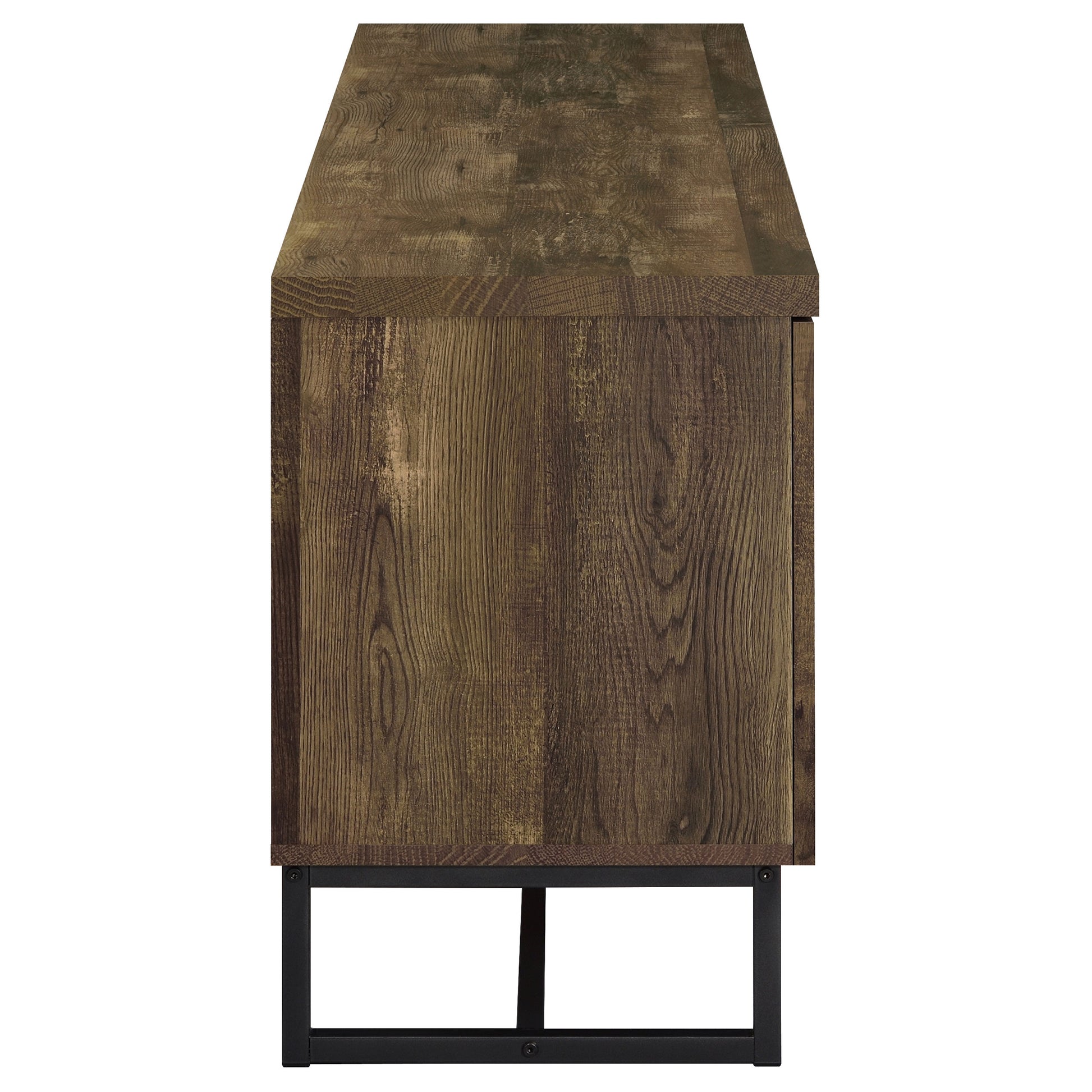 Myles 2-door Engineered Wood 60-inch TV Stand Rustic Oak - Discount Furniture Connection