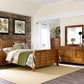 Queen Sleigh Bed, Dresser & Mirror