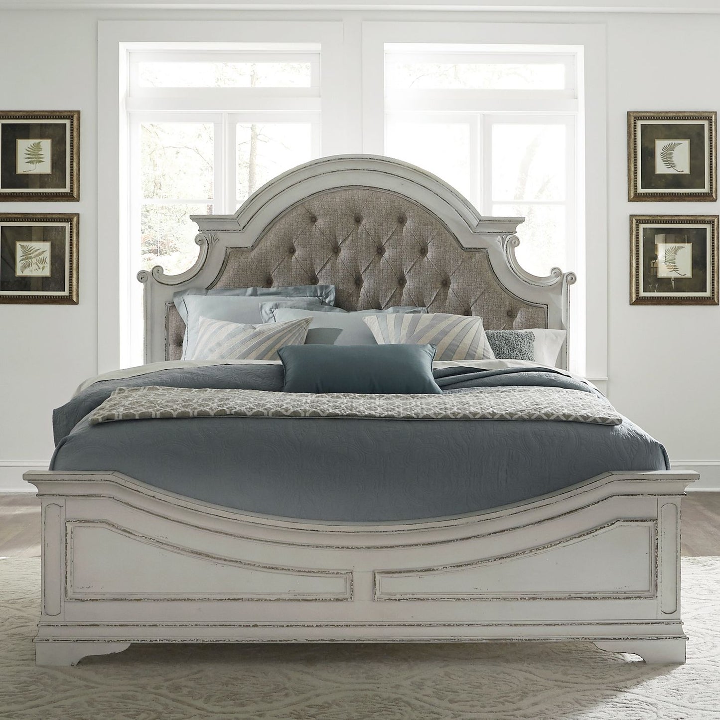 Magnolia Manor - King California Upholstered Bed