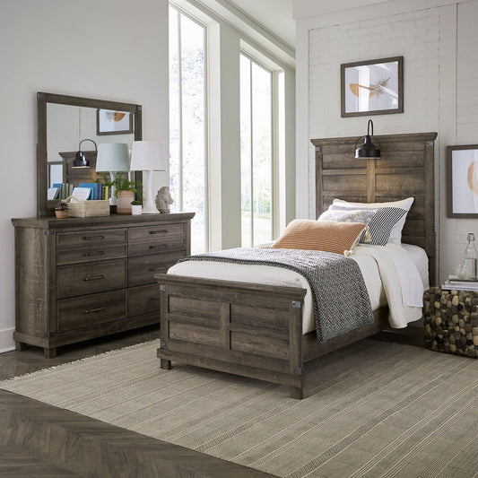 Lakeside Haven - Twin Panel Bed, Dresser & Mirror