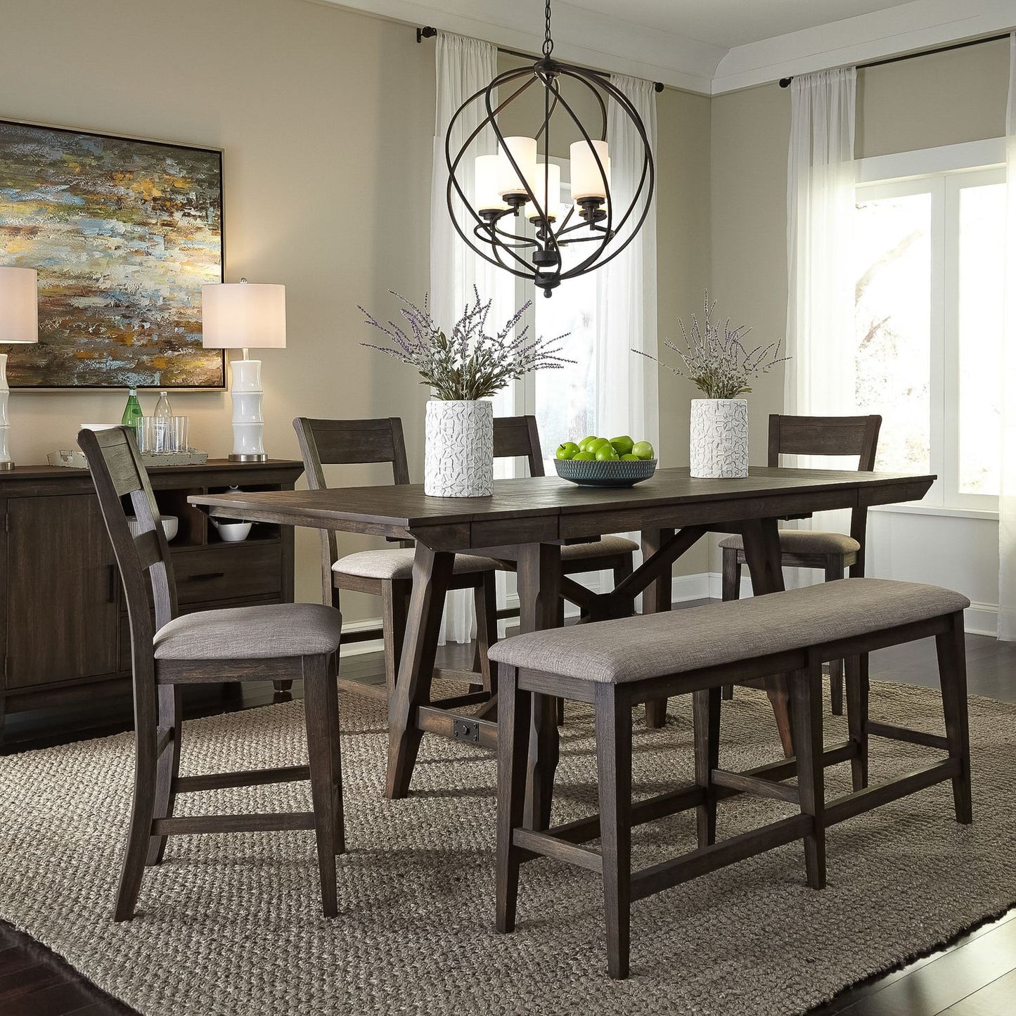 6 Piece Gathering Table Set