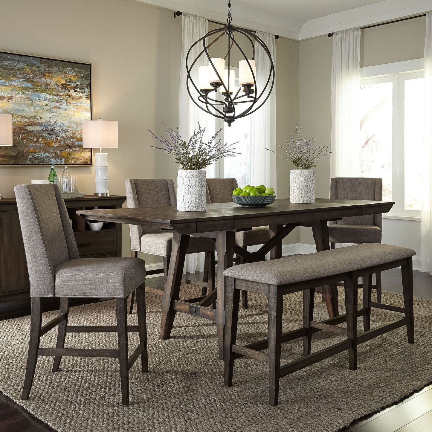 Opt 6 Piece Gathering Table Set