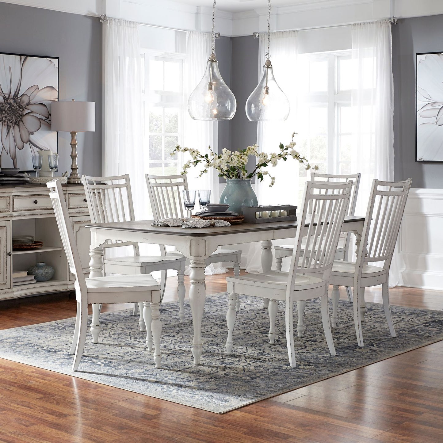 Opt 7 Piece Leg Table Set