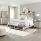Queen Mantle Storage Bed, Dresser & Mirror, Night Stand