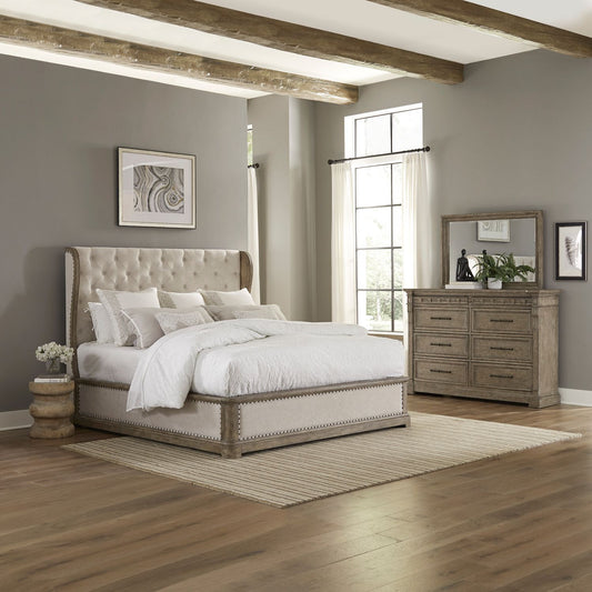 Town & Country - Queen Shelter Bed, Dresser & Mirror