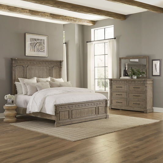 Town & Country - Queen Panel Bed, Dresser & Mirror
