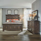 King California Panel Bed, Dresser & Mirror