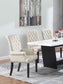 Alana Velvet Upholstered Dining Arm Chair Sand - Discount Furniture Connection