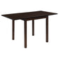 Kelso 3-piece Drop Leaf Dining Table Set Cappuccino and Tan - Discount Furniture Connection