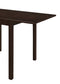 Kelso 3-piece Drop Leaf Dining Table Set Cappuccino and Tan - Discount Furniture Connection