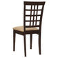 Kelso 3-piece Drop Leaf Dining Table Set Cappuccino and Tan - Discount Furniture Connection