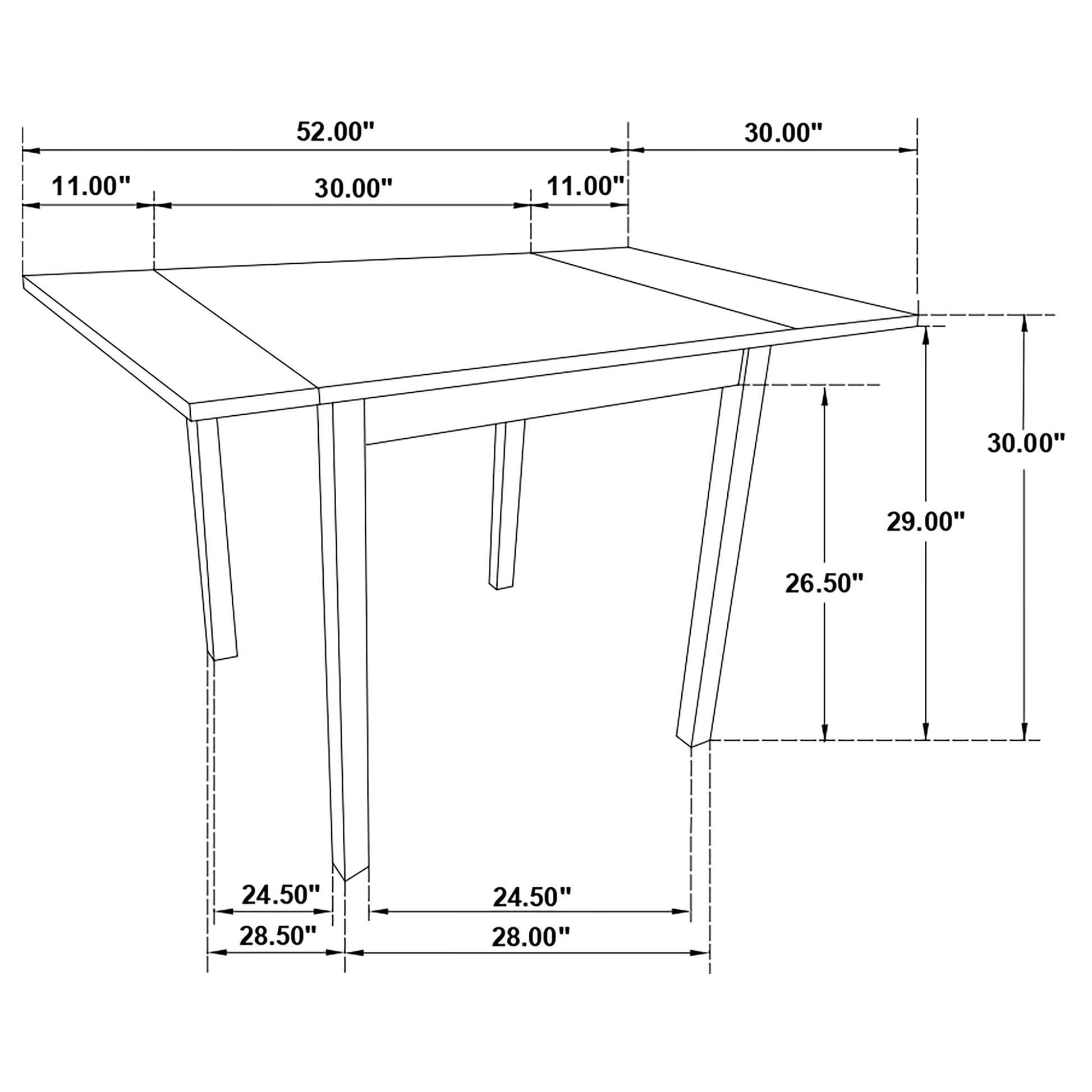 Kelso 3-piece Drop Leaf Dining Table Set Cappuccino and Tan - Discount Furniture Connection