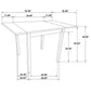 Kelso 3-piece Drop Leaf Dining Table Set Cappuccino and Tan - Discount Furniture Connection