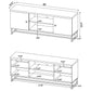 Myles 2-door Engineered Wood 60-inch TV Stand Rustic Oak - Discount Furniture Connection