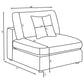 Serene 6-piece Upholstered Modular Sectional Sofa Charcoal