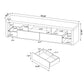 Jude 3-piece 71-inch TV Entertainment Center White High Gloss