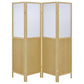 Mattison 4-Panel Room Divider Folding Shoji Screen Natural - Discount Furniture Connection