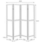 Mattison 4-Panel Room Divider Folding Shoji Screen Natural - Discount Furniture Connection